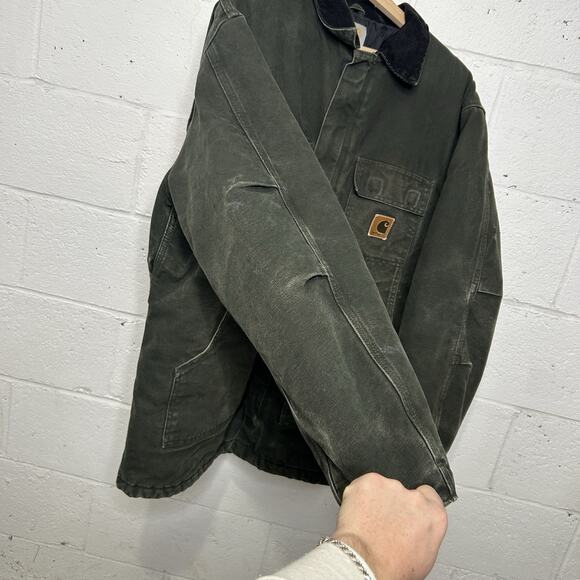 Vintage Carhartt Quilted Artic Jacket “Moss Green” C26 MOS - Picture 6 of 12